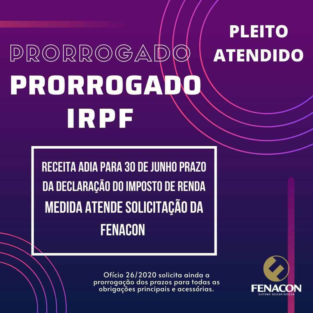 DIRPF Prorrogado